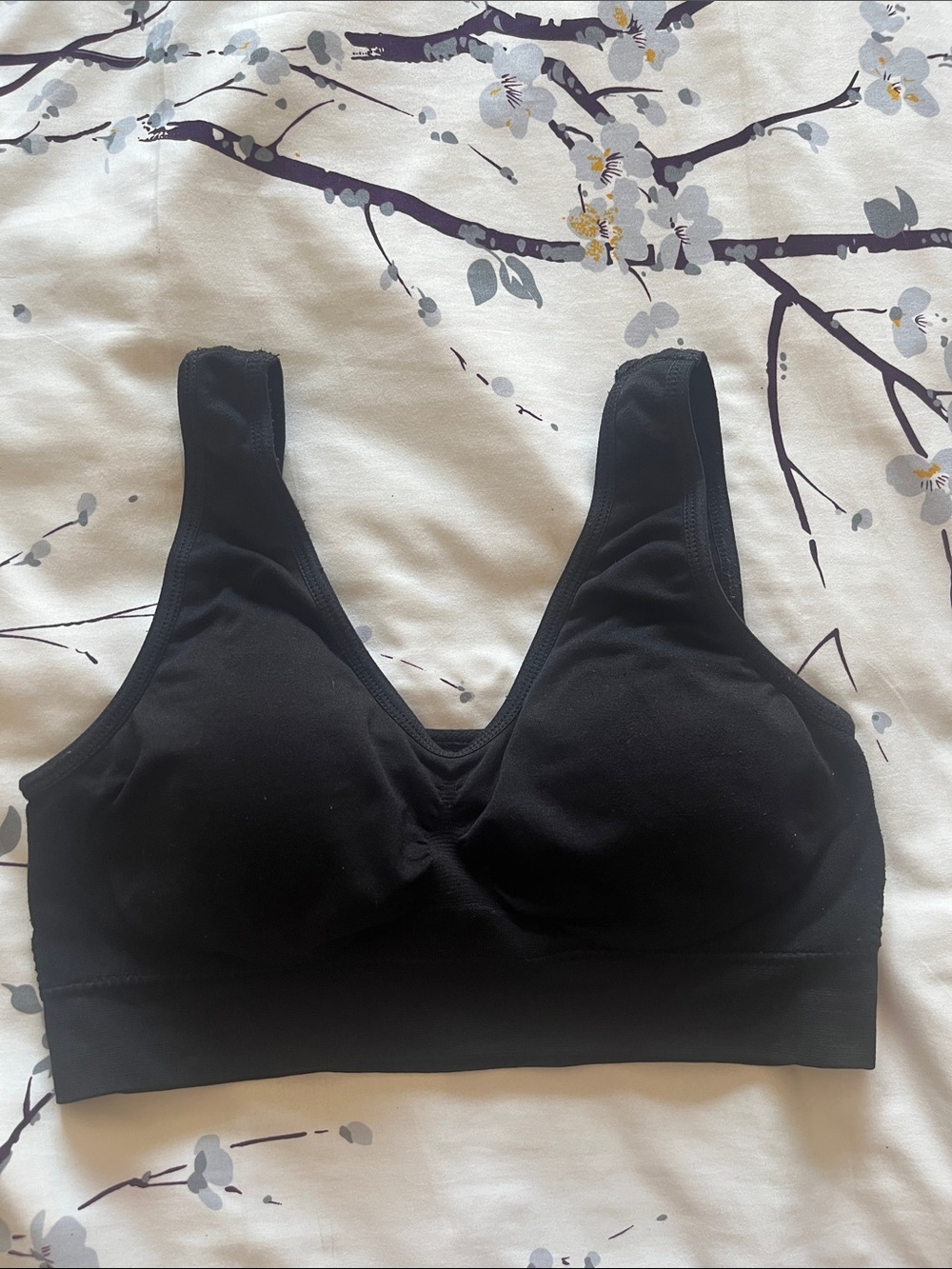 Coobie Classic Seamless Wireless Black Bra Size M